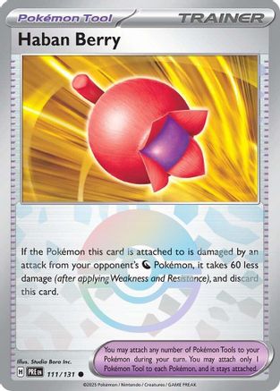 Haban Berry (Poke Ball Pattern) 111 - SV Prismatic Evolutions Holofoil - Poke-Collect