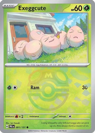 Exeggcute (Master Ball Pattern) 1 - SV Prismatic Evolutions Holofoil - Poke-Collect