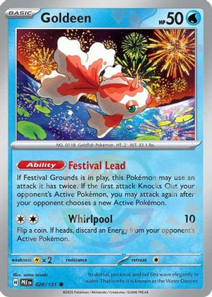 Goldeen (Master Ball Pattern) 20 - SV Prismatic Evolutions Holofoil - Poke-Collect