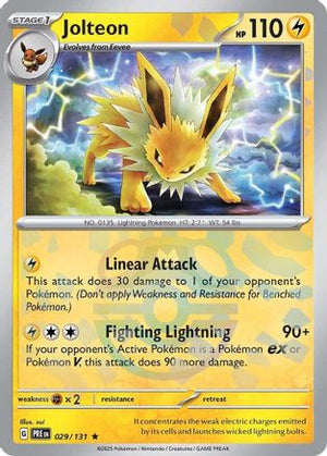 Jolteon (Master Ball Pattern) - SV Prismatic Evolutions Holofoil - Poke-Collect