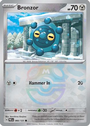 Bronzor (Master Ball Pattern) 66 - SV Prismatic Evolutions Holofoil - Poke-Collect