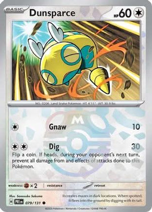 Dunsparce (Master Ball Pattern) - SV Prismatic Evolutions Holofoil