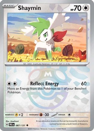 Shaymin (Master Ball Pattern) 87 - SV Prismatic Evolutions Holofoil - Poke-Collect