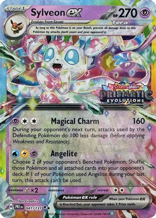 Sylveon ex - 041/131 (Prismatic Evolutions Stamp) 41 - Miscellaneous Cards & Products Holofoil - Poke-Collect
