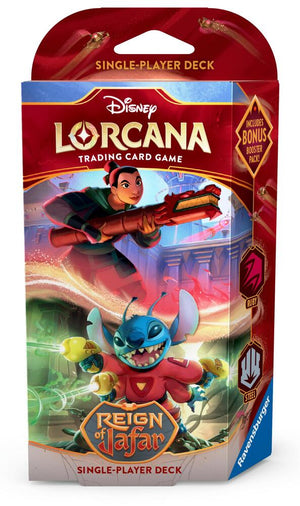 Disney Lorcana: Reign of Jafar Starter Deck (RUBY & STEEL) - STOREFRONT ONLY - Poke-Collect