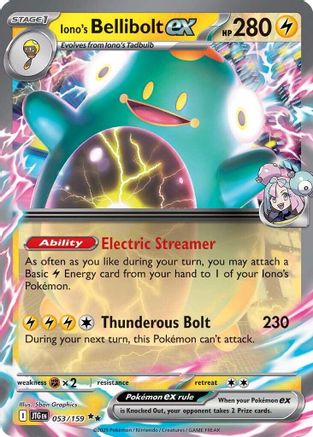 Iono's Bellibolt ex - 053/159 53 - SV09 Journey Together Holofoil - Poke-Collect