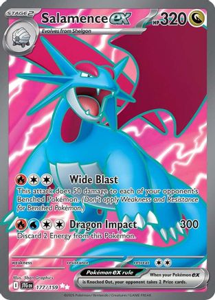 Salamence ex - 177/159 177 - SV09 Journey Together Holofoil - Poke-Collect