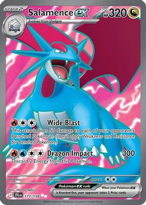 Salamence ex - 177/159 177 - SV09 Journey Together Holofoil
