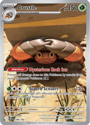 Crustle - 186/182 186 - SV10 Destined Rivals Holofoil