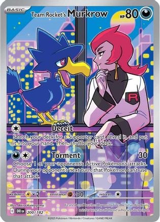 Team Rocket's Murkrow - 200/182 200