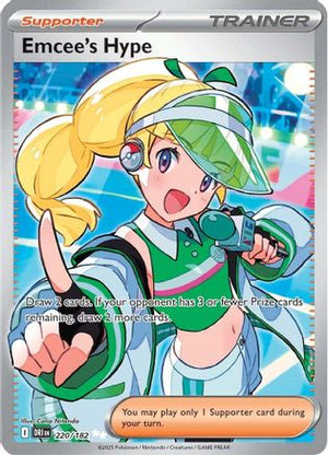 Emcee's Hype - 220/182 220 - SV10 Destined Rivals Holofoil