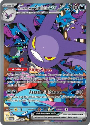 Team Rocket's Crobat ex - 234/182 234 - SV10 Destined Rivals Holofoil - Poke-Collect