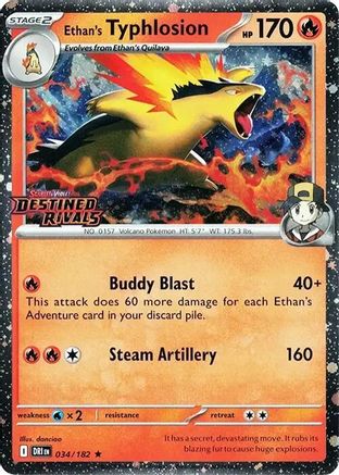 Ethan's Typhlosion (Prerelease) 34 - Miscellaneous Cards & Products Holofoil