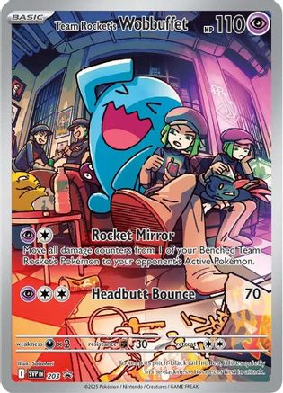 Team Rocket's Wobbuffet 203 - SV Scarlet & Violet Promo Cards Holofoil - Poke-Collect