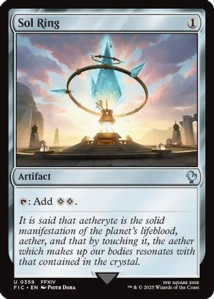 Sol Ring (0359) (Surge Foil) (FIC-359) - Commander: FINAL FANTASY Foil