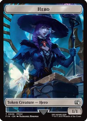 Hero (0006) // Treasure Double-Sided Token (FIN-6 // 23) - FINAL FANTASY Foil