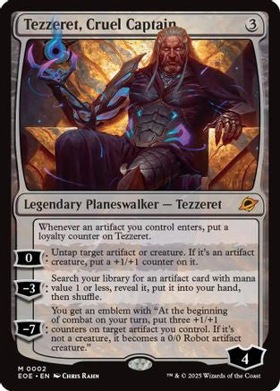 Tezzeret, Cruel Captain (EOE-002) - Edge of Eternities - Poke-Collect