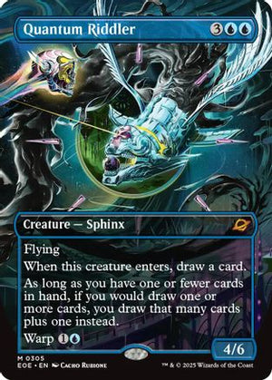 Quantum Riddler (Borderless) (EOE-305) - Edge of Eternities Foil - Poke-Collect