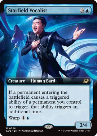Starfield Vocalist (Extended Art) (EOE-328) - Edge of Eternities Foil - Poke-Collect