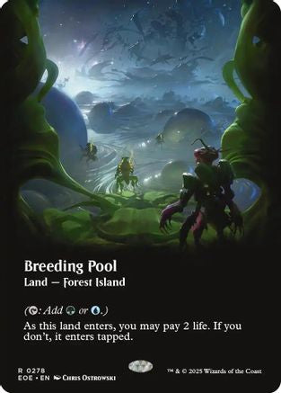 Breeding Pool (Borderless) (EOE-278) - Edge of Eternities Foil - Poke-Collect