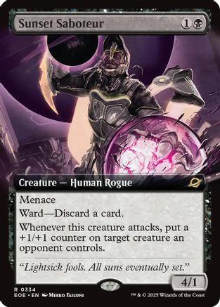 Sunset Saboteur (Extended Art) (EOE-334) - Edge of Eternities Foil - Poke-Collect