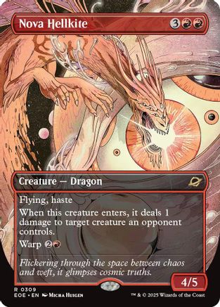 Nova Hellkite (Borderless) (EOE-309) - Edge of Eternities Foil - Poke-Collect