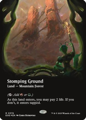 Stomping Ground (Borderless) (Galaxy Foil) (EOE-378) - Edge of Eternities Foil - Poke-Collect
