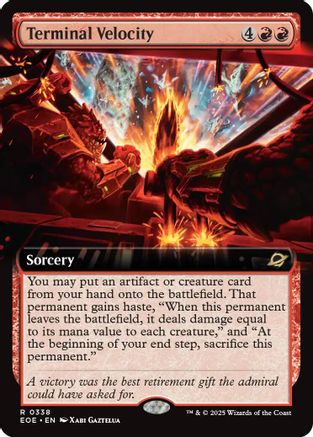 Terminal Velocity (Extended Art) (EOE-338) - Edge of Eternities Foil - Poke-Collect