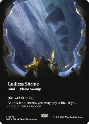 Godless Shrine (Borderless) (Galaxy Foil) (EOE-375) - Edge of Eternities Foil - Poke-Collect
