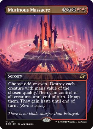 Mutinous Massacre (Borderless) (EOE-314) - Edge of Eternities - Poke-Collect