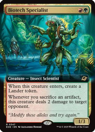 Biotech Specialist (Extended Art) (EOE-347) - Edge of Eternities - Poke-Collect