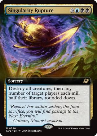 Singularity Rupture (Extended Art) (EOE-350) - Edge of Eternities Foil - Poke-Collect