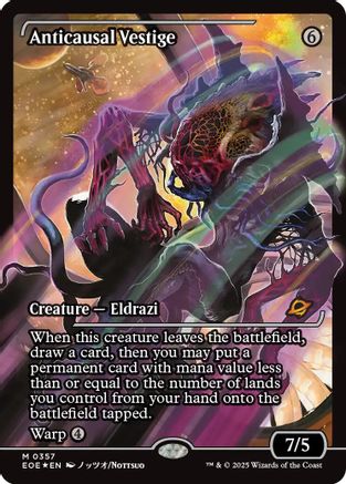 Anticausal Vestige (Showcase) (EOE-357) - Edge of Eternities Foil - Poke-Collect