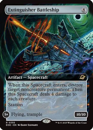 Extinguisher Battleship (Extended Art) (EOE-355) - Edge of Eternities Foil - Poke-Collect