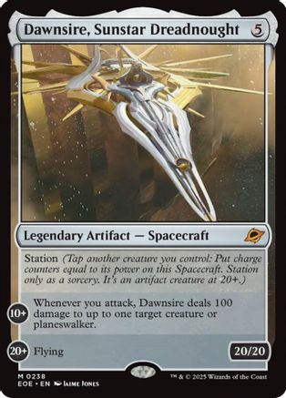 Dawnsire, Sunstar Dreadnought (EOE-238) - Edge of Eternities Foil - Poke-Collect