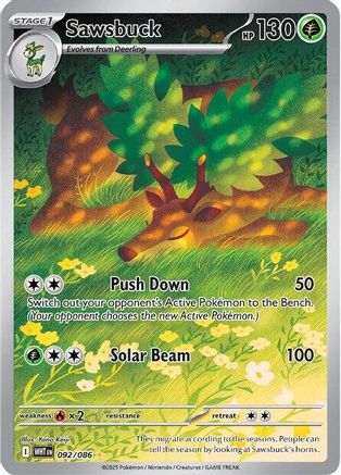 Sawsbuck - 092/086 92 - SV White Flare Holofoil - Poke-Collect