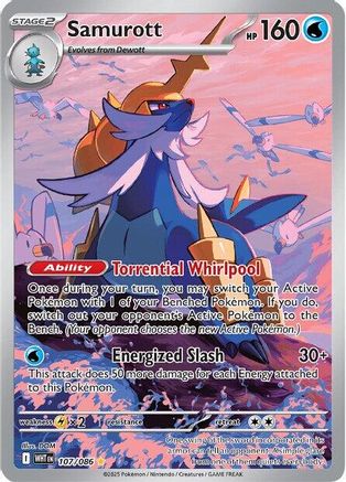 Samurott - 107/086 107 - SV White Flare Holofoil - Poke-Collect