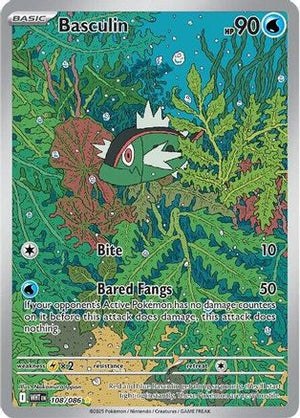 Basculin - 108/086 108 - SV White Flare Holofoil