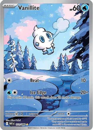 Vanillite - 111/086 111 - SV White Flare Holofoil
