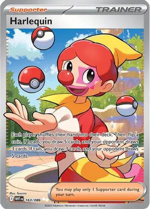 Harlequin - 163/086 163 - SV White Flare Holofoil
