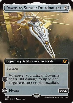Dawnsire, Sunstar Dreadnought (Extended Art) (EOE-351) - Edge of Eternities Foil - Poke-Collect