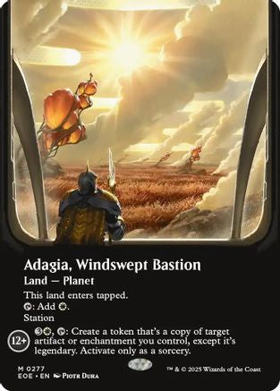 Adagia, Windswept Bastion (Borderless) (EOE-277) - Edge of Eternities Foil - Poke-Collect