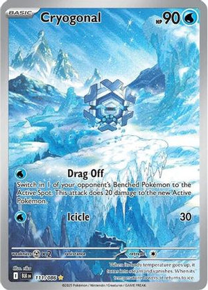 Cryogonal - 111/086 111 - SV Black Bolt Holofoil
