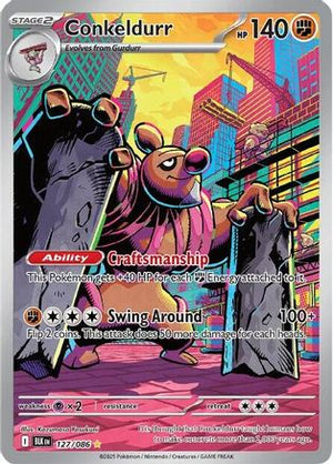 Conkeldurr - 127/086 127 - SV Black Bolt Holofoil - Poke-Collect