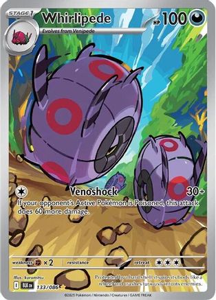Whirlipede - 133/086 133 - SV Black Bolt Holofoil