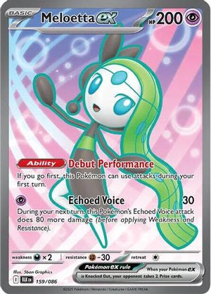 Meloetta ex - 159/086 159 - SV Black Bolt Holofoil - Poke-Collect