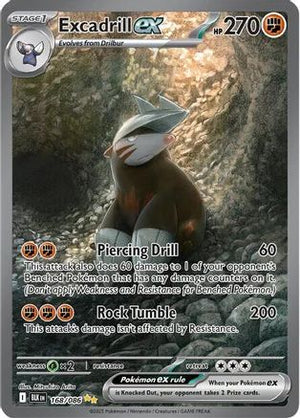 Excadrill ex - 168/086 168 - SV Black Bolt Holofoil - Poke-Collect