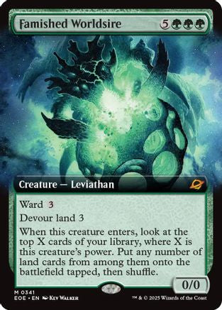 Famished Worldsire (Extended Art) (EOE-341) - Edge of Eternities Foil - Poke-Collect