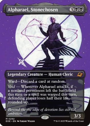 Alpharael, Stonechosen (Borderless) (EOE-292) - Edge of Eternities Foil - Poke-Collect