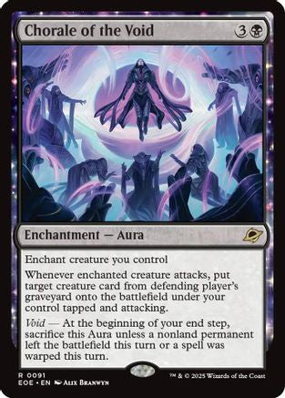 Chorale of the Void (EOE-091) - Edge of Eternities Foil - Poke-Collect